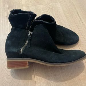 Steve Madden Black Suede Booties